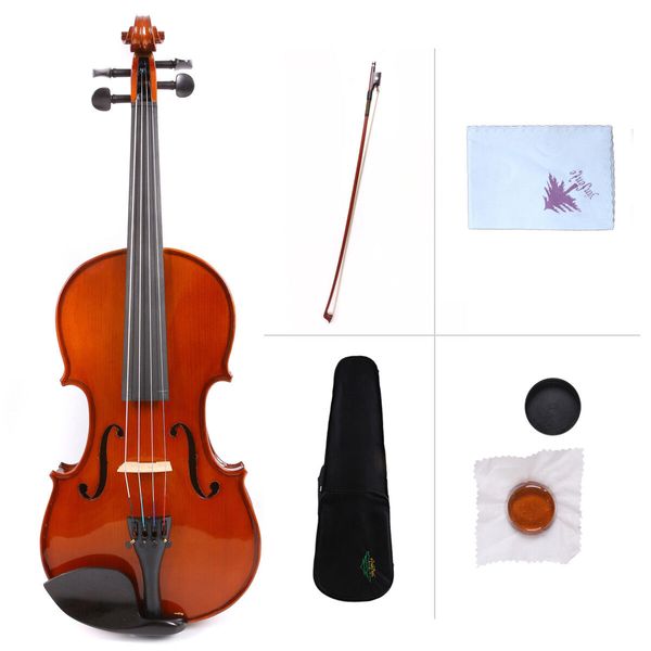 

yinfente acoustic viola 14inch maple+spruce handmade case+bow rosin