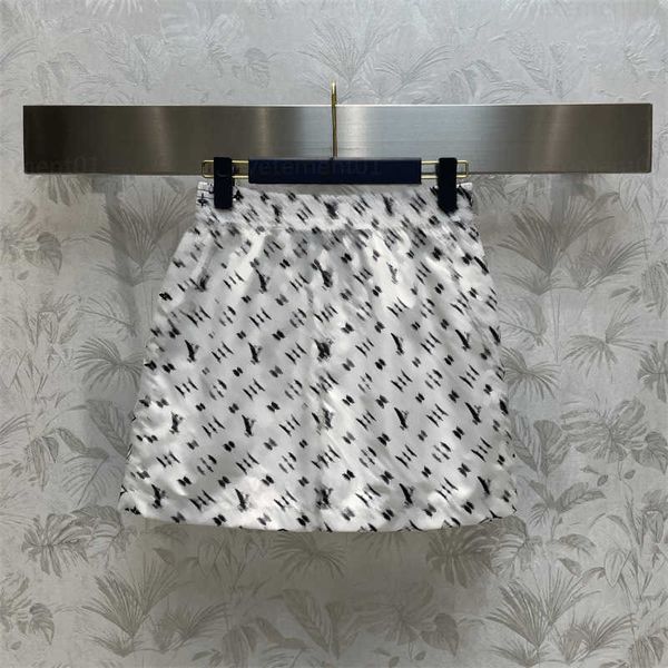 

summer women fashion swim short old flower embellishments small a-shaped high-waisted elastic shorts designer basketball short, White;black