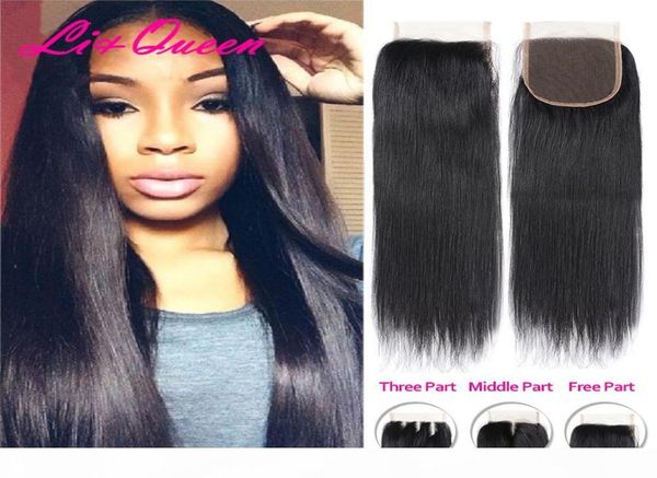 

weaves closure human hair straight 4x4 lace closure mongolian virgin hair clousures online selling on dhgate from lique4473352, Black;brown