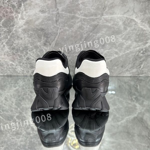 

2023 new luxury ladies graffiti white shoes mens leather casual shoes platforms print fashion personality couple sneakers women xinshidai230, Black