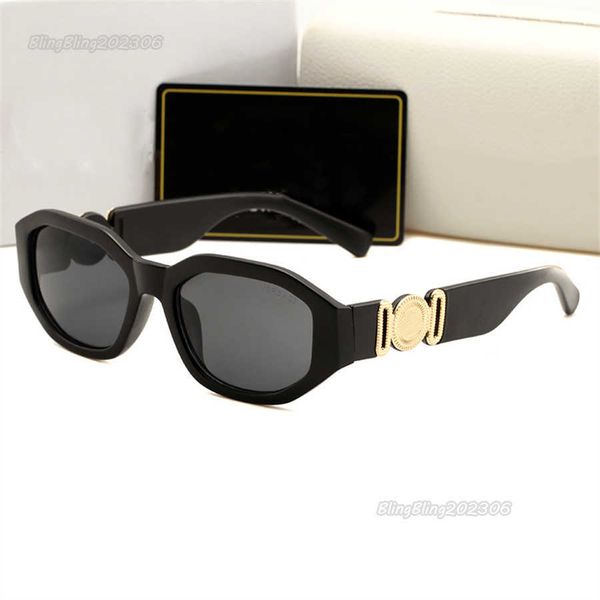 

luxury sunglasses for man woman designer goggle beach sun glasses retro small frame luxury design uv400 with box, White;black