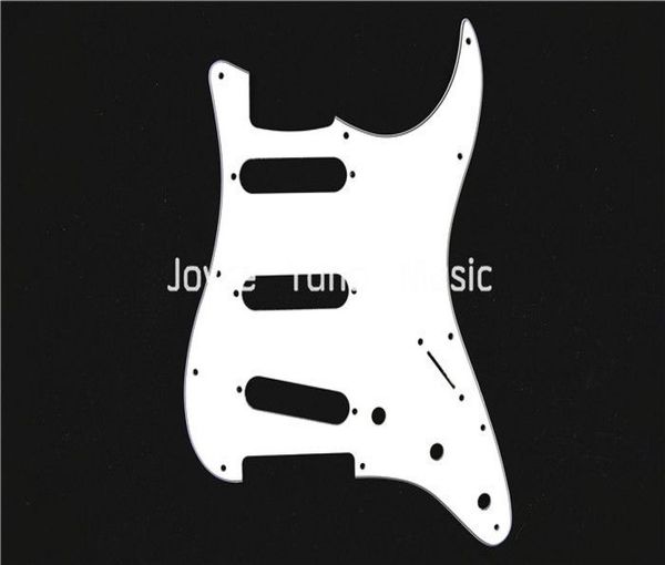 

white 3 ply electric guitar pickguard for fender strat style electric guitar3696017