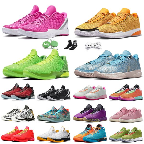

2023 basketball shoes mamba 6s all star gold red pink del sol big stage undefeated x what if sneakers laser blue orange promise young heris