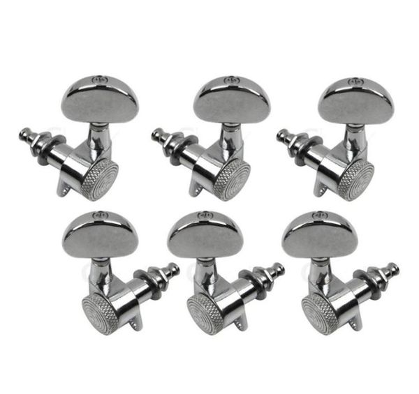 

1set 6pcs right inline guitar locking tuning pegs tuner machine head for fender strat tele guitar parts replacement 118 big butto7202911