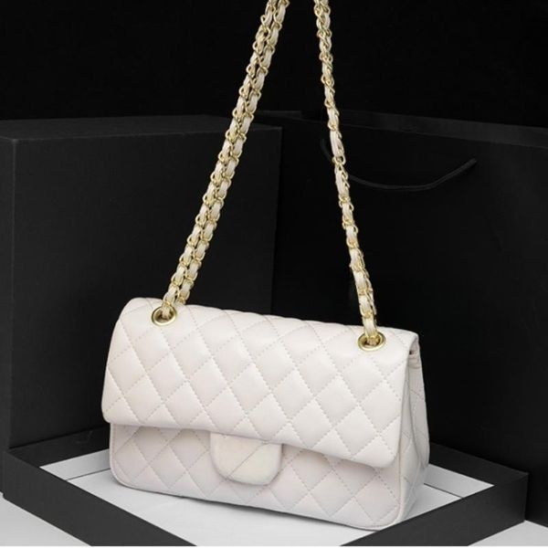 

designer bag handbag shoulder bag luxurys handbag messenger bag flip handbag beige fashion chain hand shan bag wallet diamond plaid pattern