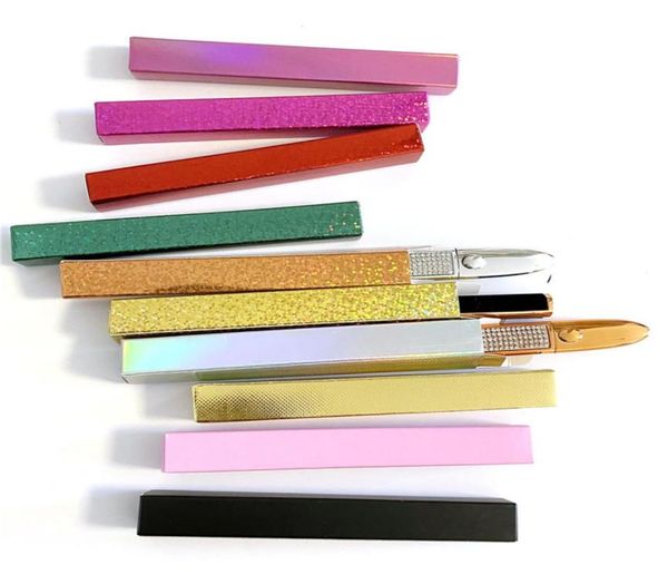 

new glittered soft rectangular box for selfadhesive waterproof eyeliner pen eyebrow brush case eyeliner pen box 5170958