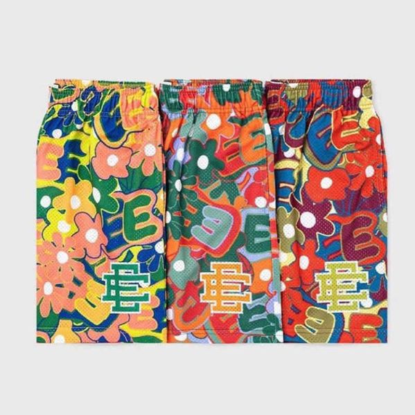 

luxury men's fashion ee shorts basic eric emanuel new york city skyline men women jog casual loose fitness sports beach pants classics, White;black