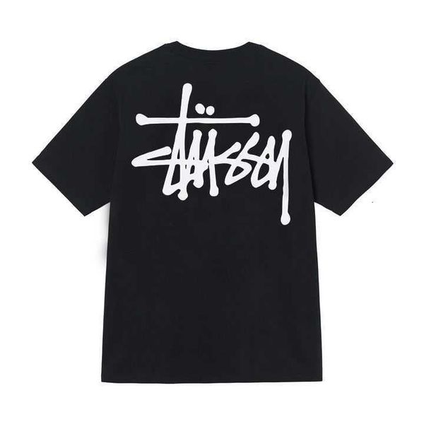

stussys t-shirt ins fashion mens designer tees ice cream t shirt summer casual short sleeve breathable dice print round neck tshirt luxury, White;black