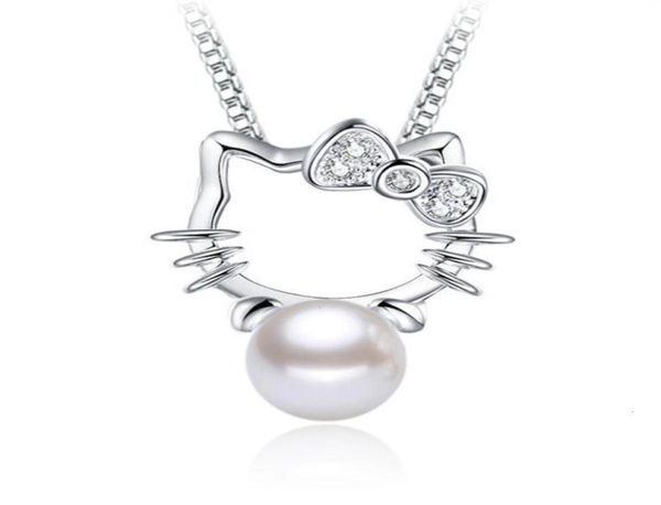 

nehzy 925 sterling silver new jewelry zircon shambhala super flash crystal pearl stone pendant fashion kitten no necklace1077524