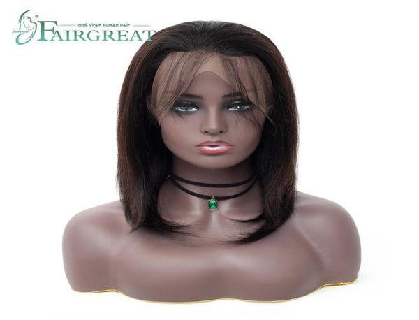 

indian hair 360 lace frontal wig indian remy straight wigs 360 lace front human hair wigs for black women5380585, Black;brown