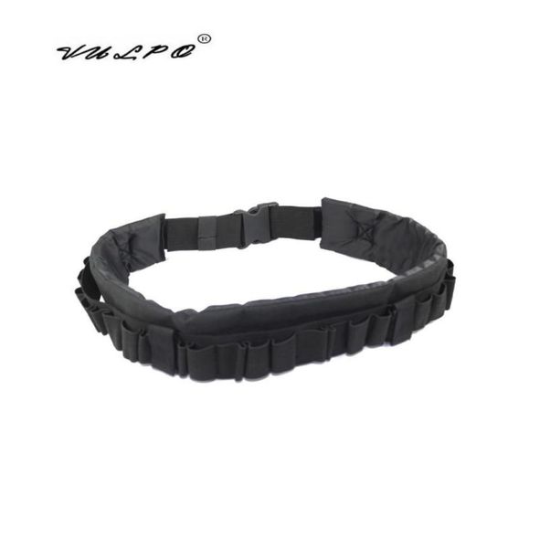 

vulpo tactical adjustable 25 sgun shell bandolier belt 12 gauge ammo holder sgun waist belt for hunting3280271, Black;gray