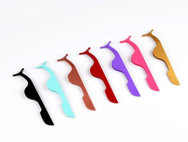 

false eyelash curler tweezers fake eye lash applicator eyelash extension nipper auxiliary clip clamp makeup forceps tools3116958