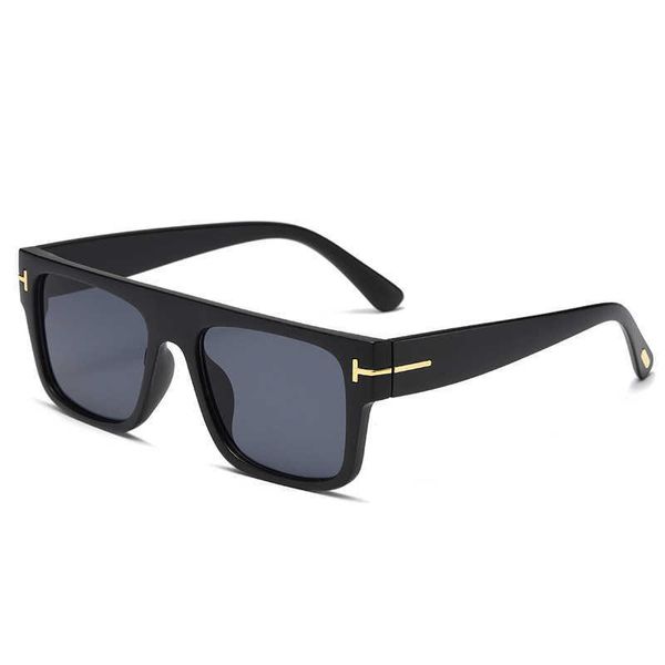 

fashionable new style for men square simple large frame trendy internet celebrity same shade sunglasses ins, White;black
