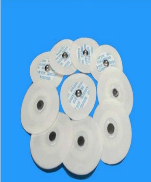 

100pcs disposable conductive pads ecg ekg resting gel foam tab diameter 55mm for adult5732896