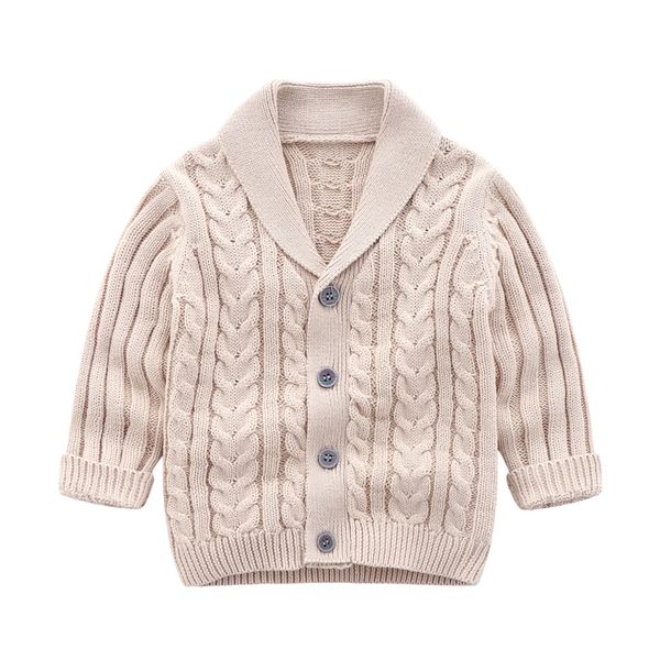 

coat citgeett 0 3y autumn winter baby boys sweater clothes solid knit long sleeve single breasted warm 230630, Blue;gray