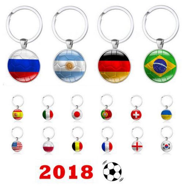 

new world cup football keychain flag logo soccer club fans keyring friendship key chains souvenir pendant accessories gift 20189936748