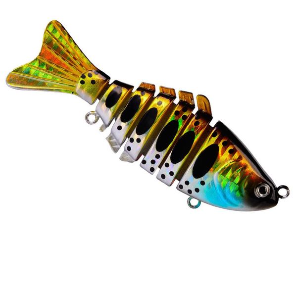 

5 color 95cm 15g abs fishing lure for bass trout multi jointed swimbaits slow sinking bionic swimming lures bass freshwater s9818908