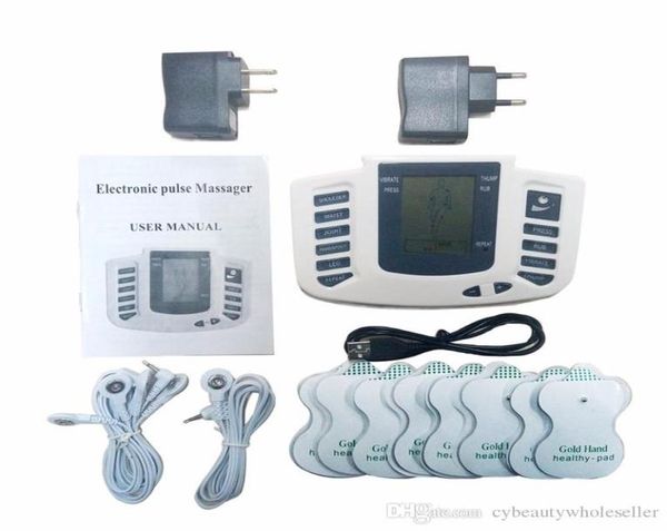 

therapy massager 16pads electrical stimulator full body relax muscle therapy massager lcd screen pulse tens acupuncture3419252
