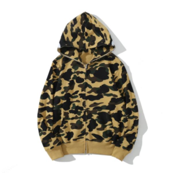 

mens hoodies full zip up shark hoodies designer jacket hoodie designer sweatshirt man hoodie women sweater long sleeve jogger sportwear loos, Black
