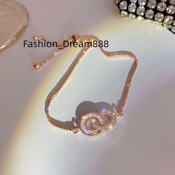 

ba bracelet femme luxury jewelry diamond crystal zircon moissanite tennis o charm bracelet for women, Silver
