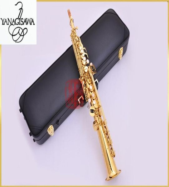 

soprano saxophone japan yanagisawa s991 straight b flat sax musical with case6083427