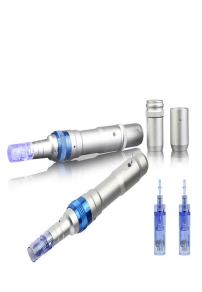 

dermapen device ultima a6 electric microneedle derma roller pen cartridges wrinkle stretch marks scar dermapen 02525mm adjustab7510954