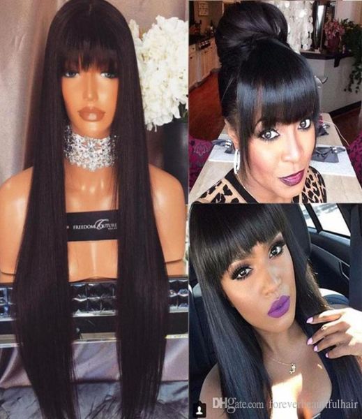 

brazilian straight lace front human hair wigs for women pre plucked 4x4 13x4 13x6 transparent hd lace frontal wig3531022, Black;brown