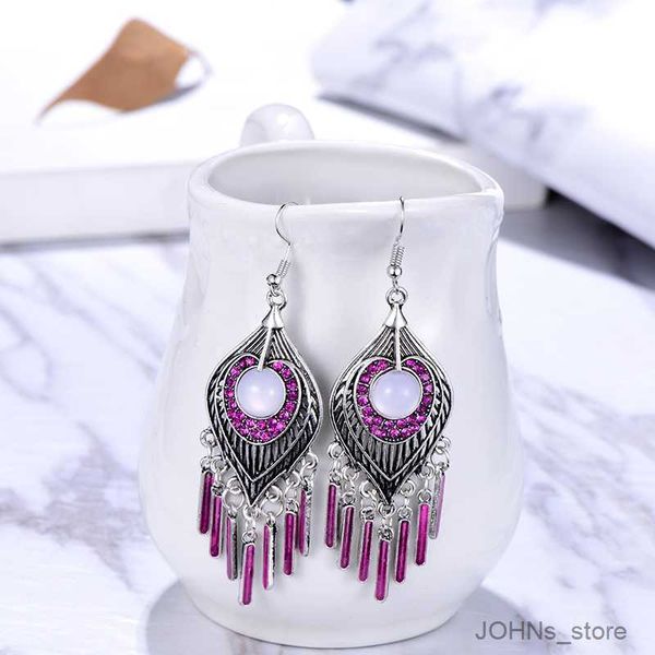 

stud vintage long drop earrings for women hollow resin alloy geometric drop earrings trendy jewelry brincos r230630, Golden;silver