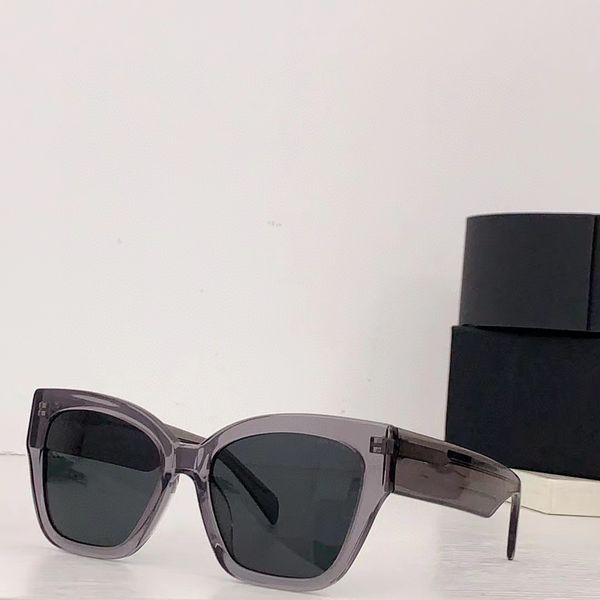 

new luxury sunglasses men's and women's glasses cat's eye style leisure travel applicable size: 54-18-145 with high-end rando, White;black