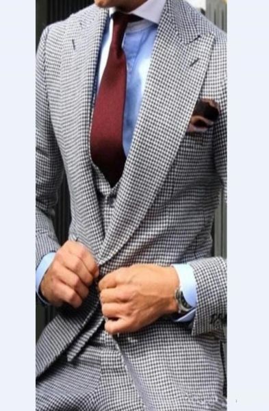 

new groom tuxedos groomsmen one button peak lapel man suit wedding men039s blazer suits custom made jacketpantsvesttie3767870, Black;gray