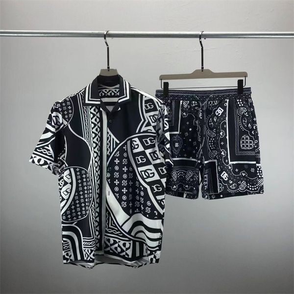 

mens flower tiger print shirts casual button down short sleeve hawaiian shirt suits summer beach designer dress shirts -3xl qw27, Gray