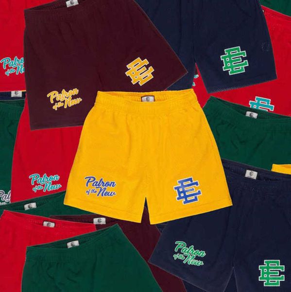 

luxury men's fashion ee shorts basic eric emanuel new york city skyline brand men women running sports quarters casual quick pants loos, White;black