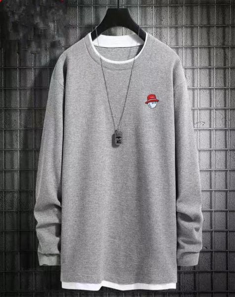 

golf tshirts autumn men wear leisure waffle 039s clothing long sleeve tennis tshirts malbon golf 2210257405071, Black;blue