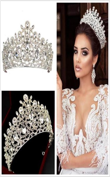 

new luxury bridal crowns tiaras headband for wedding jewelery birthday party headpieces hair decors jewels accessories brides jewe3649361, Silver