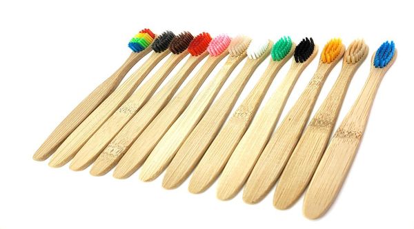 

natural pure bamboo toothbrush table soft hair tooth brush eco friendly brushes oral cleaning care tools2762370