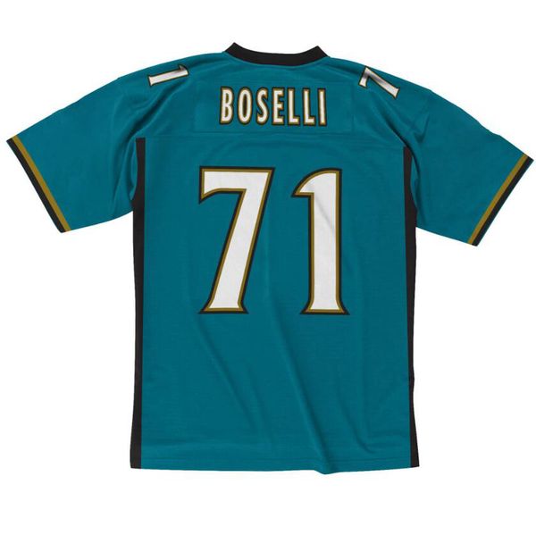 

stitched football jersey 71 tony boselli 1997 mitchell & ness retro rugby jerseys men women youth s-6xl, Black;red