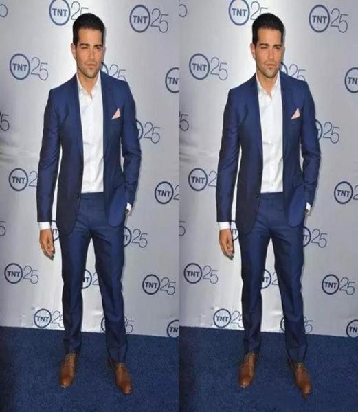 

royal blue slim fit wedding tuxedo for groom exquisite mens party suits mens formal prom suits groom wear jacketpants9858692, Black;gray