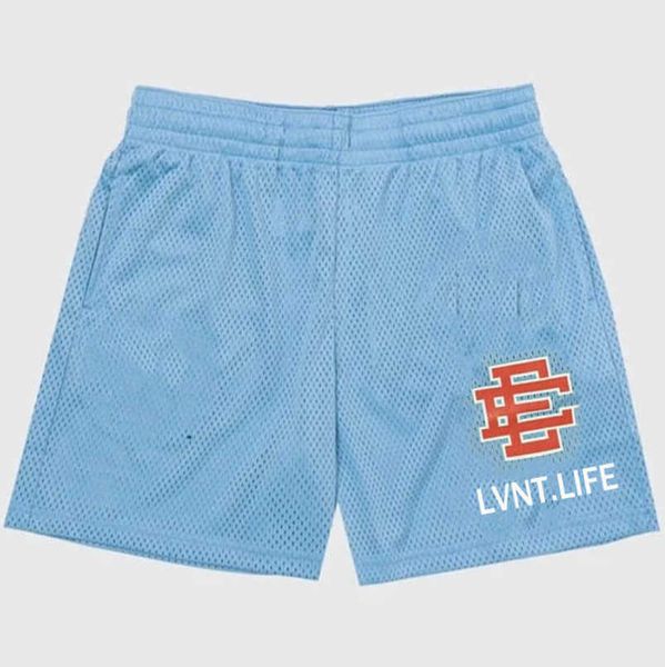 

men's luxury fashion ee shorts basic eric emanuel new york city skyline brand men women jog casual loose fitness sports beach pants mes, White;black
