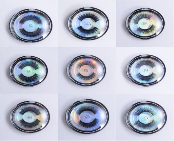 

silk protein 3d eyelashes beauty makeup false eyelash long thick mink lashes round box full strip eye lashes 28 styles2568632