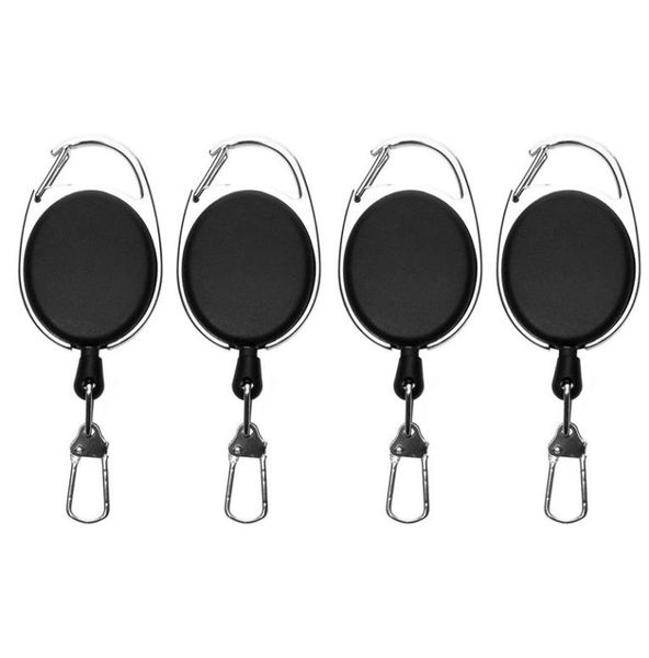 

retractable key chain reel badge holder fly fishing zinger retractor with quick release spring clip fishing accessories1041819