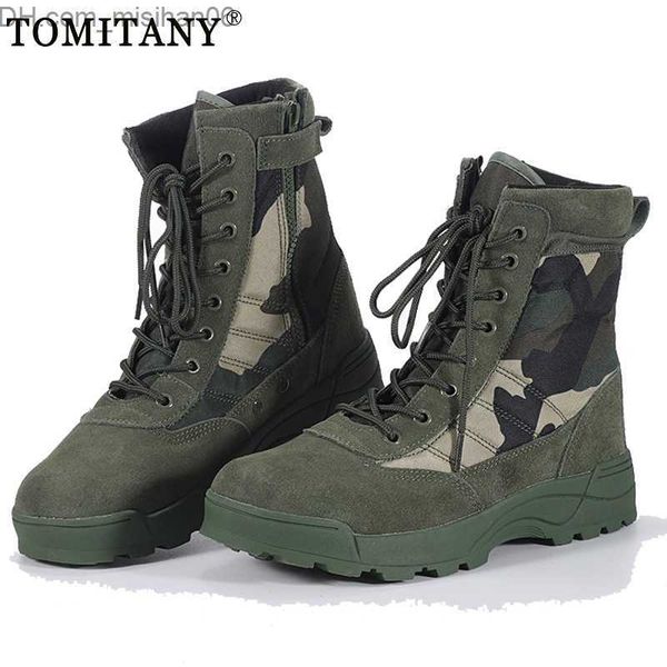 

boots boots winter tactical military men special force desert combat us army outdoor man work safety ankle shoes 220826 z230630, Black