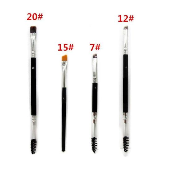 

makeup eye brow eyebrow brush 12 synthetic duo makeup brushes double eyebrow brush head brushes kit pinceis eyeshadow brush5946012