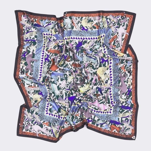 

handkerchiefs fashion printing beautiful and exquisite scarf handkerchief 100 100 kerchief 230629, Blue;white