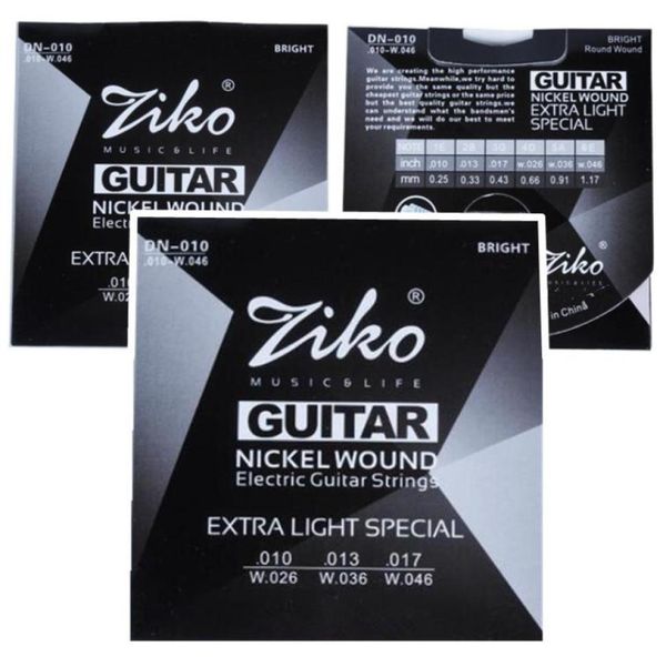 

3sets 010046 ziko guitar accessories for electric guitar strings guitar parts4637005