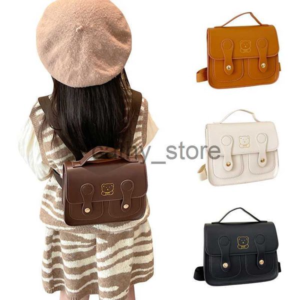

backpacks fashion kids backpack children girls boys shool bag pu leather bear vintage baby backpacks kids bags 5 colorsx0630