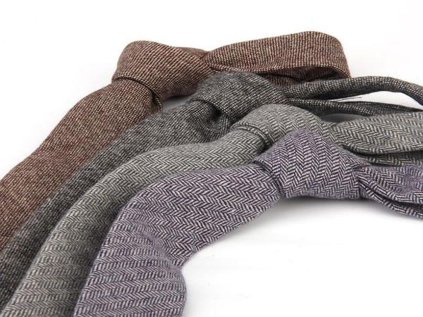 

bow ties 6cm wool tie skinny solid lace for mens fashion neck men cravat neckties gravatas homensbow4082826, Black;gray