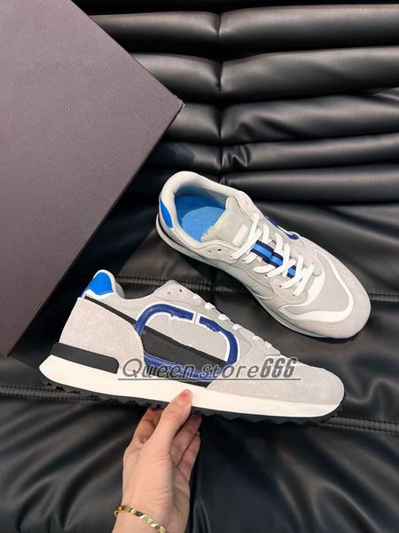 

spring men air cushion shoes luxury designer sneaker matching white spliced calfskin with the same color outsole size38-46, Black