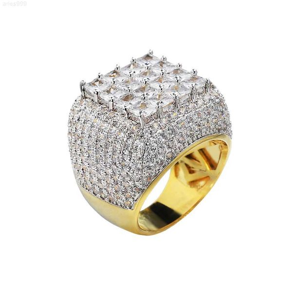 

wholesale hiphop style iced out rings jewelry baguette stone silver men rings