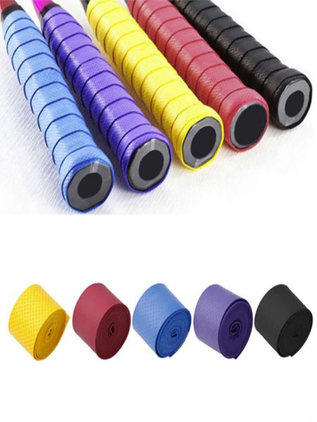 

2 pcs new dry tennis racket grip antiskid sweat absorbed wraps taps badminton grips racquet vibration overgrip sweatband8495647