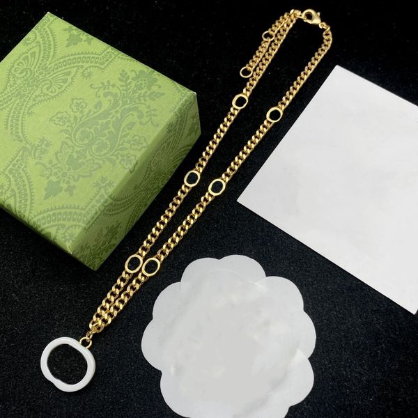 

luxury designer ggsity pendant necklace letter jewelry hf0pss, Silver